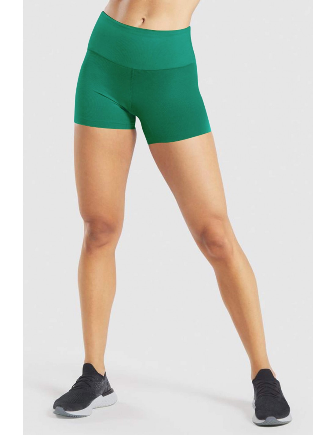 Conjunto deportivo mujer unicolor verde claro shorts talla s GENERICO